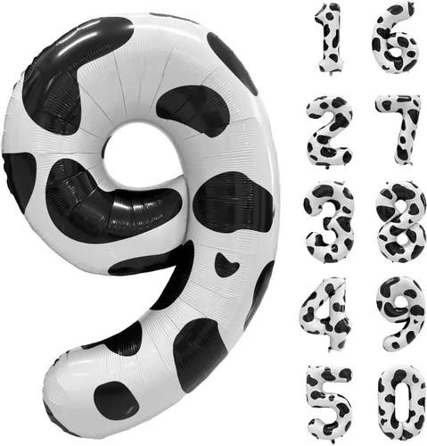 Vista 117 de Globos gigantes de helio de aluminio de 40 pulgadas, color negro, globos digitales grandes del número 0 para decoración de fiesta de cumpleaños