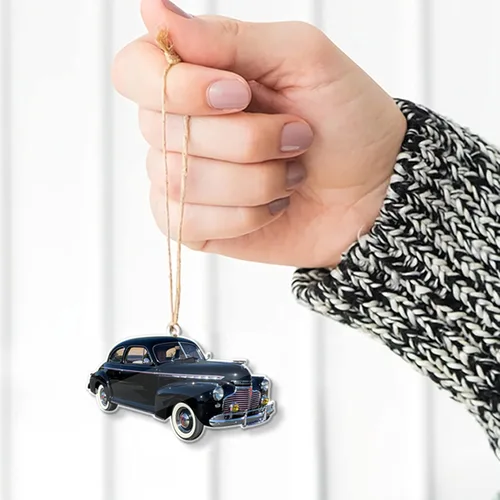 Vista 6 de Adorno de Navidad con foto personalizada para amantes de las carreras de modelos tardíos por Kool-Kool, regalo de carreras de pista de tierra