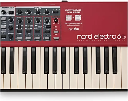 Vista 2 de Nord Electro 6D 61 Piano de Escenario, Teclado de Cascada Semipesado de 61 Teclas