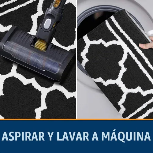 Vista 5 de Buganda Alfombra para Puerta Interior, Tapete Resistente a la Suciedad y Absorbente, Antideslizante, Alfombras de Perfil Bajo para Entrada