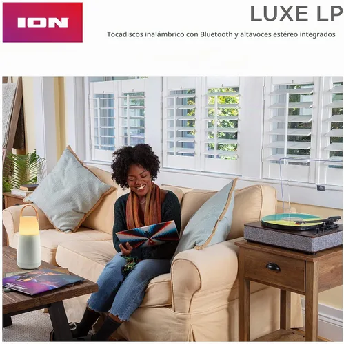 Vista 10 de ION Luxe LP - Reproductor de discos de vinilo Bluetooth con altavoces