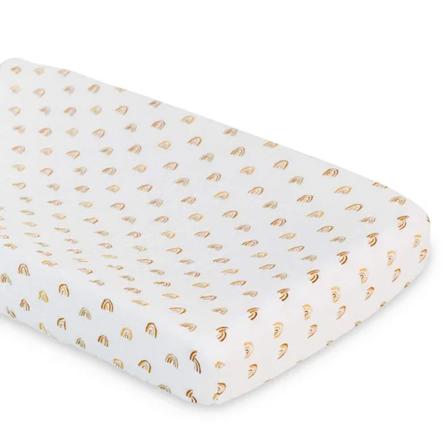 Vista 7 de lulujo Funda para cambiador de bebé, 100% muselina de algodón, tamaño estándar, 32 x 16 pulgadas, lunares Puntos