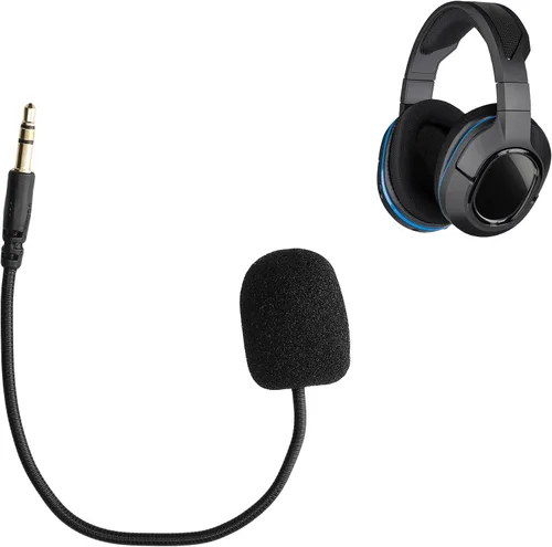 Vista 5 de kwmobile Micrófono compatible con Turtle Beach Stealth 400 420x 450520 Recon 50x 50p 60p - Micrófono de repuesto para auriculares