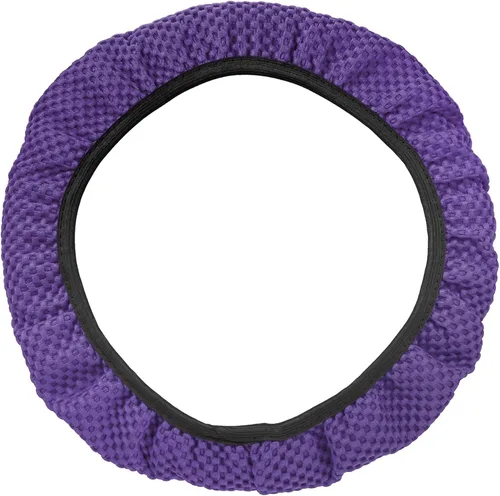 Vista 9 de X AUTOHAUX Funda universal elástica extensible para volante, antideslizante, transpirable, microfibra de seda de hielo, protector de volante