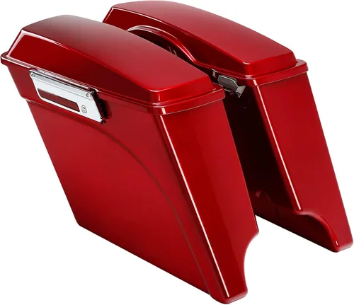 Vista 14 de Alforjas alargadas de 5 pulgadas TCMT para Harley Touring Street Electra Glide 1993-2013
