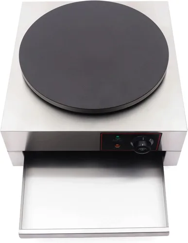 Vista 5 de Plancha eléctrica para hacer crepas de 1700 W, para hacer crepas, 16 pulgadas, máquina de panqueques grande, antiadherente, estufa de panqueques