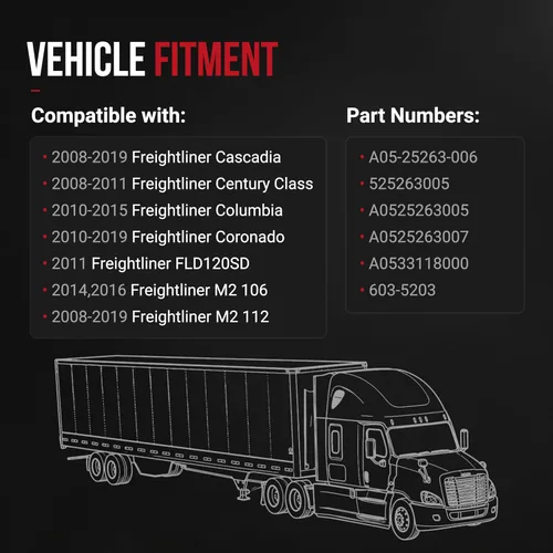 Vista 4 de Tanque de depósito de refrigerante de repuesto – Compatible con vehículos Freightliner – Cascadia, Century Class, Columbia, Coronado, FLD020SD, M2