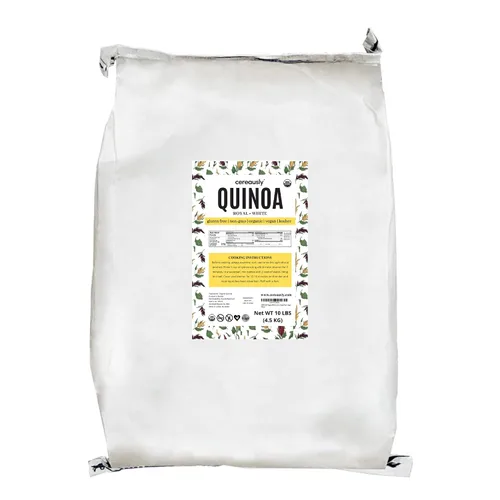 Vista 5 de CEREAUSLY Quinoa blanca orgánica – Quinoa real premium de Bolivia – Quinoa Kosher y sin OMG – Quinoa vegana y con cuota de gluten – 4 libras