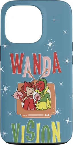 Vista 10 de Marvel WandaVision Wanda & Vision Retro TV Artwork - Carcasa para iPhone 17