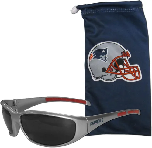 Vista 8 de Siskiyou NFL Unisex Wrap Sunglasses and Bag Set