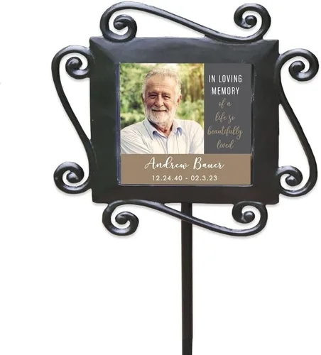 Vista 14 de GiftsForYouNow, estaca de jardín conmemorativa para mascota de hierro forjado, 28 x 8.5