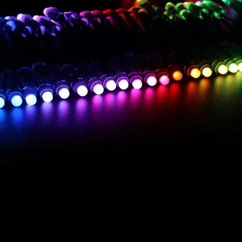 Vista 4 de Set de 5 luces LED individuales direccionables, de WESIRI, WS2811, para módulo de píxeles, impermeabilidad IP68, Negro