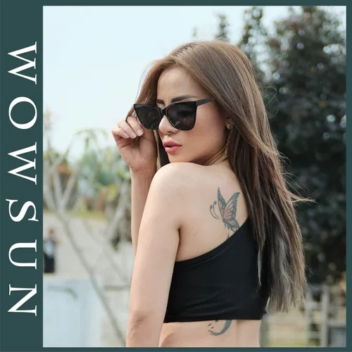 Vista 6 de WOWSUN Cat Eye Sunglasses for Women Polarized Cateye Sunnies