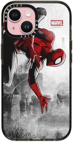 Vista 160 de CASETiFY Funda para iPhone Air, compatible con MagSafe Marvel VS CoLab Protección contra caídas de grado militar 4x de 8.2 pies Funda Capitán