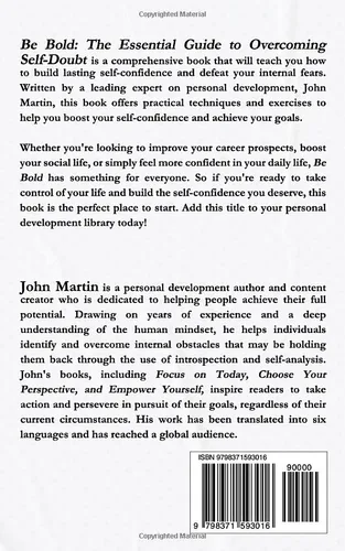 Vista 2 de Be Bold The Essential Guide to Overcoming Self-Doubt Create Habits to Gain Confidence and Defeat Low Self-Esteem and Insecurity