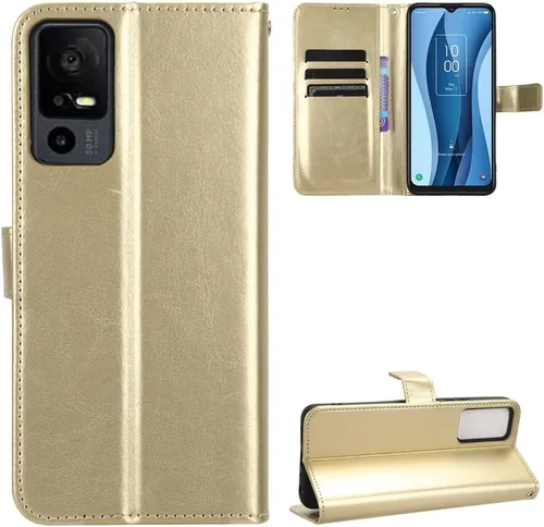 Vista 68 de Funda para Boost Mobile Celero 5G + Funda de piel con tapa para Boost Mobile Celero 5G Plus, color negro