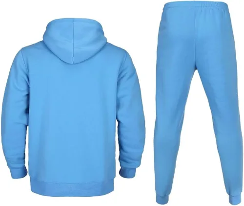 Vista 2 de AKsit Conjunto deportivo de 2 piezas con capucha para hombre, conjunto deportivo de moda