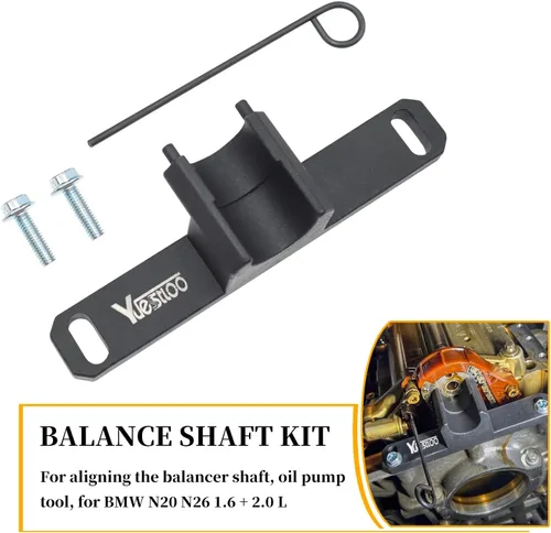 Vista 3 de Herramienta de Sujeción de Volante de Inercia 2801 y Herramienta de Bloqueo de Placa Flexible y Kit de Reparación de Sellos de Aceite 7676 con Eje