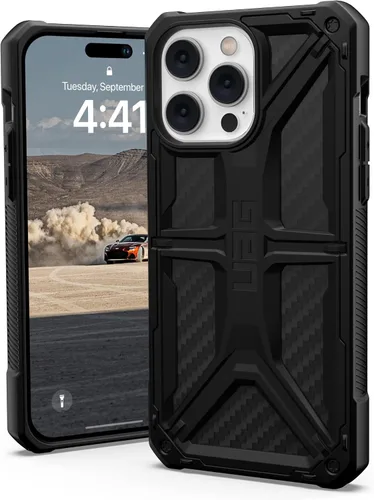 Vista 7 de URBAN ARMOR GEAR UAG - Funda diseñada para iPhone 14 Pro Max, color azul Mallard de 6.7 pulgadas, funda protectora resistente de alta calidad