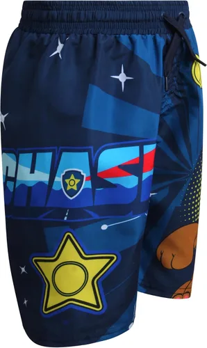 Vista 6 de Nickelodeon Paw Patrol - Conjunto de camiseta de natación y traje de baño para niños con UPF 50+ de Marshall and Chase, trajes de baño para niños