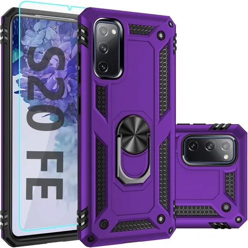 Vista 9 de Funda para Samsung Galaxy S20 FE, Funda Galaxy S20 FE 5G, con protector de pantalla, [grado militar] cubierta probada contra caídas de 16 pies