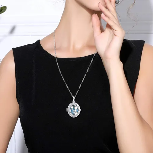Vista 6 de Paquete de 2 collares difusores de piedra de lava de animales lindos para mujeres, juego de joyas de aromaterapia de aceite esencial, elefante