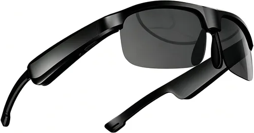 Vista 10 de Gafas inteligentes, gafas de sol Bluetooth polarizadas con altavoz, asistente de voz, de oreja abierta, protección UV, gafas de audio
