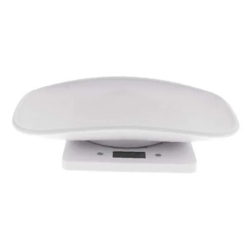 Vista 3 de 1 unid báscula electrónica de bebé digital de plástico para mascotas con pantalla LCD herramienta de medición de pesaje infantil de alta precisión