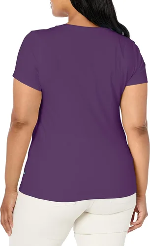 Vista 4 de Nautica Camiseta de algodón elástico con cuello en V para mujer Easy Comfort