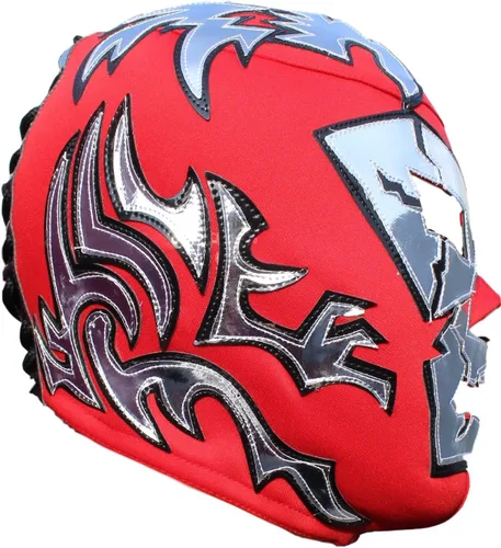 Vista 4 de Máscara de lucha libre mexicana, licra Pro-Fit, talla adulto