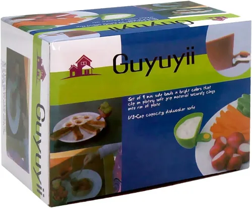 Vista 2 de Guyuyii Paquete de 8 clips de inmersión para platos y cuencos, tazas