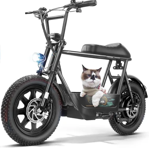 Vista 11 de Caroma Scooter eléctrico Peak 1200W con asiento, 30 millas y 20 MPH Azul