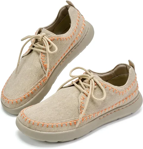 Vista 2 de VIFUUR Zapatos para caminar para hombre, extra anchos, ligeros, transpirables, informales, a la moda