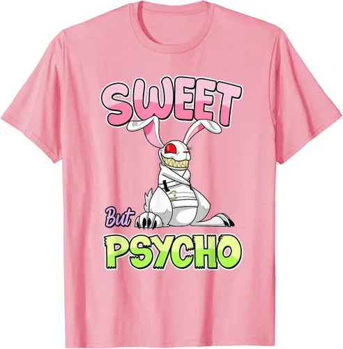 Vista 50 de Sweet But Psycho Shirt Bunny Creepy Gothic Rabbit Funny T-Shirt