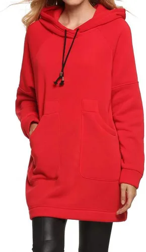 Vista 2 de Qearl - Sudadera con capucha para mujer de ajuste holgado para otoño con bolsillos, S