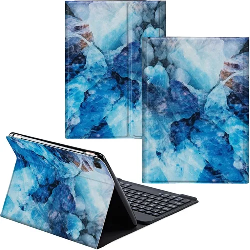 Vista 22 de Funda para Samsung Galaxy Tab S6 Lite 2022/2020 Teclado inalámbrico desmontable y cubierta de cuero PU Funda protectora para tableta para Samsung