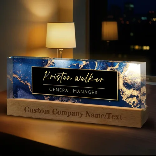 Vista 25 de Regalos personalizados para el día del jefe para hombres y mujeres, placa de nombre personalizada para escritorio, regalos personalizados