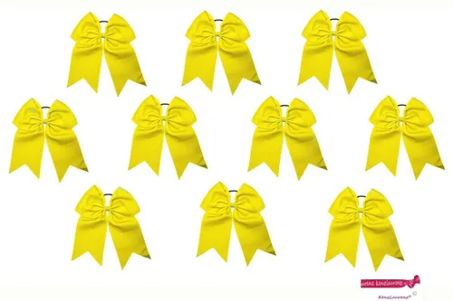 Vista 14 de Kenz Laurenz Lazos grandes para el pelo de 7 pulgadas, accesorios clásicos grandes para adolescentes, mujeres y niñas, animadoras de sóftbol