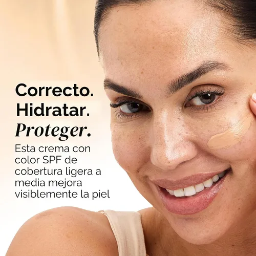 Vista 4 de Olay Total Effects - Hidratante facial corrector de tono con protector solar SPF 15, ligero a medio, 1.7 onzas