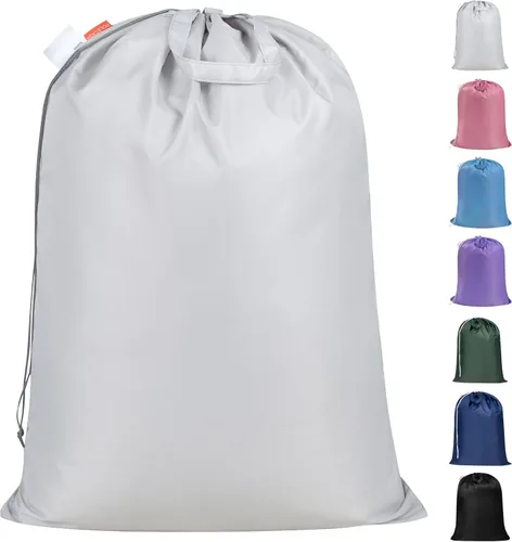 Vista 26 de Polecasa - Mochila de lavandería duradera con correas acolchonadas, tela resistente a desgarros, 3.8 oz/yd² y múltiples bolsillos, grande, Negro