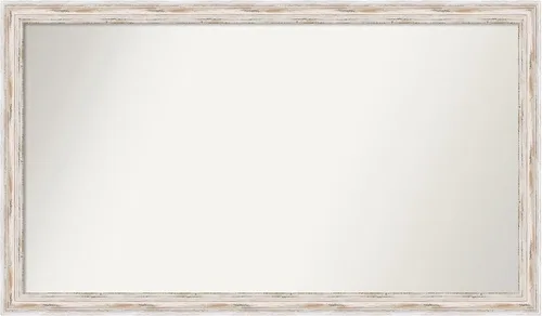 Vista 449 de Amanti Art Espejo personalizado, espejo de baño estrecho Alexandria White Wash, espejo de pared o espejo de tocador de baño sobre el fregadero