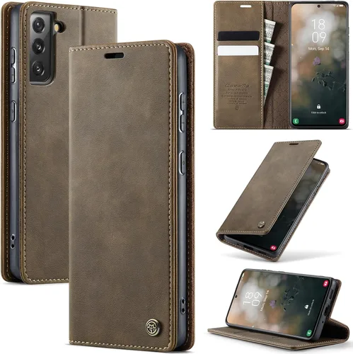 Vista 9 de Funda tipo cartera para Samsung Galaxy Z Fold 7 de piel con tarjetero y función atril, cierre magnético, bloqueo RFID, TPU a prueba de golpes, Negro