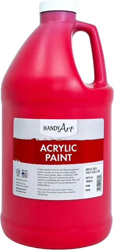 Vista 27 de Handy Art Pintura acrílica, juego de 12 colores, botellas de 16 onzas, acrílico líquido para estudiantes semibrillante, consistencia de flujo
