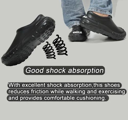 Vista 5 de Slip Resistant Work Shoes - Non Slip Shoes for Men Food Service - Oil and Water Resistant Men's Mules & Clogs - Zapatos para Trabajar en Restaurante