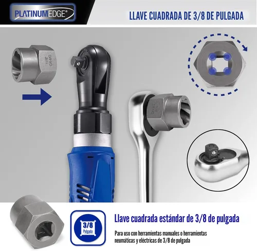 Vista 4 de PLATINUMEDGE Juego de 13 piezas de extractor de pernos de impacto y tuercas, juego de extractor de pernos pelados, juego de herramientas