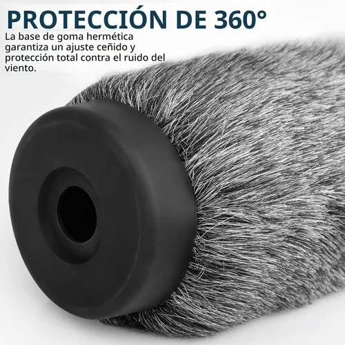 Vista 7 de NTG3 - Filtro de parabrisas para micrófono de escopeta Deadcat compatible con Rode NTG3, NTG2, Sennheiser MKH416, MKH418, Sony ECM 680s ECM-670