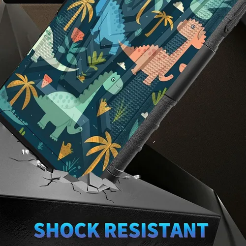 Vista 23 de Funda para AT&T Maestro Max 2021/Cricket Ovation 2 con protector de pantalla de vidrio templado, funda resistente con función atril integrada