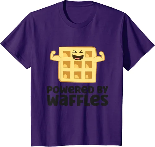 Vista 28 de Camiseta de gofres para el desayuno con diseño de gofres, Blanco, S