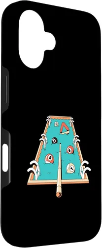 Vista 3 de iPhone 16 Funny Literal Pool Billiards Shirt Table Is a Swimming Pool Case