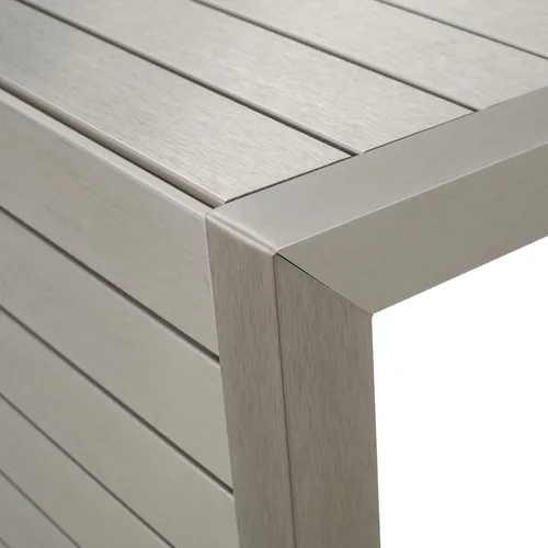 Vista 16 de Christopher Knight Home Cape Coral - Sillas de aluminio para exteriores con mesa auxiliar, color caqui y plateado